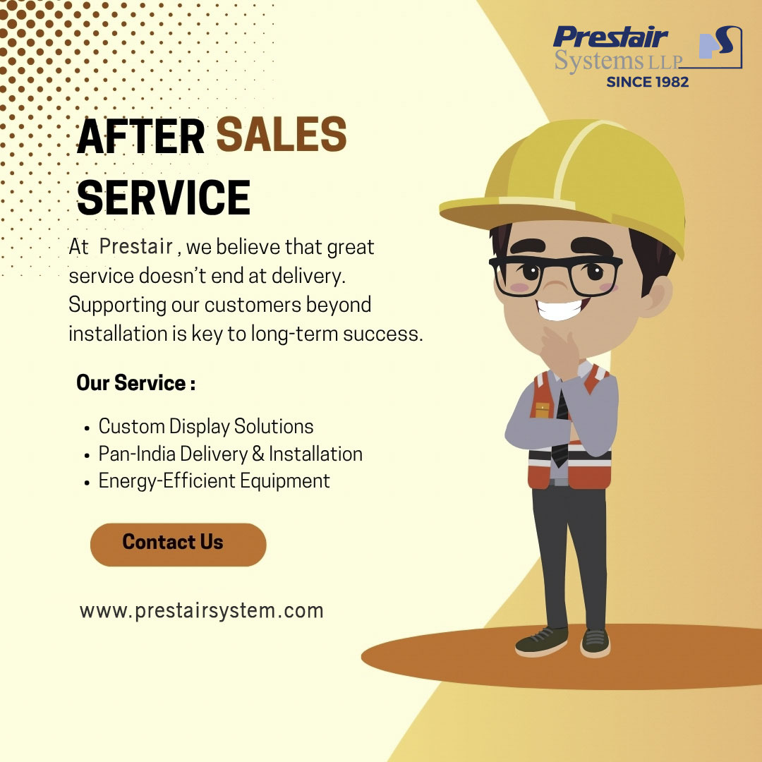 Prestair System Display Counter After Sales Services